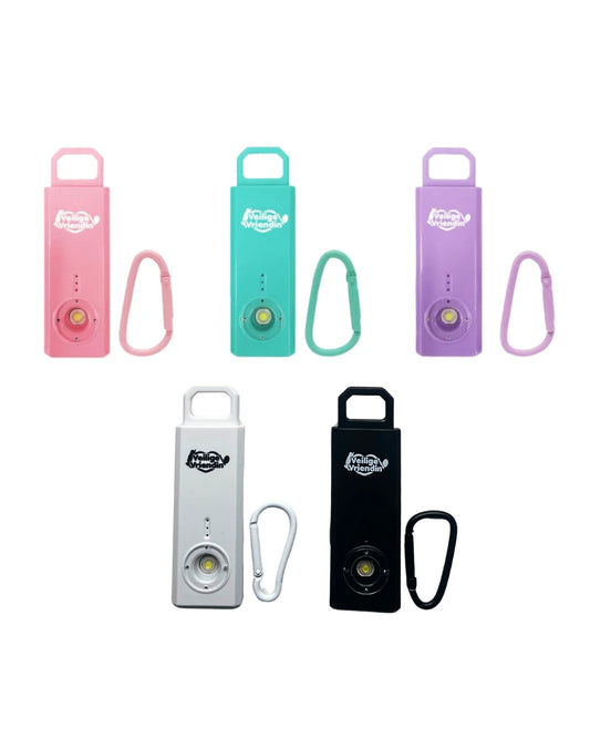 Oplaadbaar Veilige Vriendin Alarm | Nieuwe Vibratie Sensor + Strobe Functie